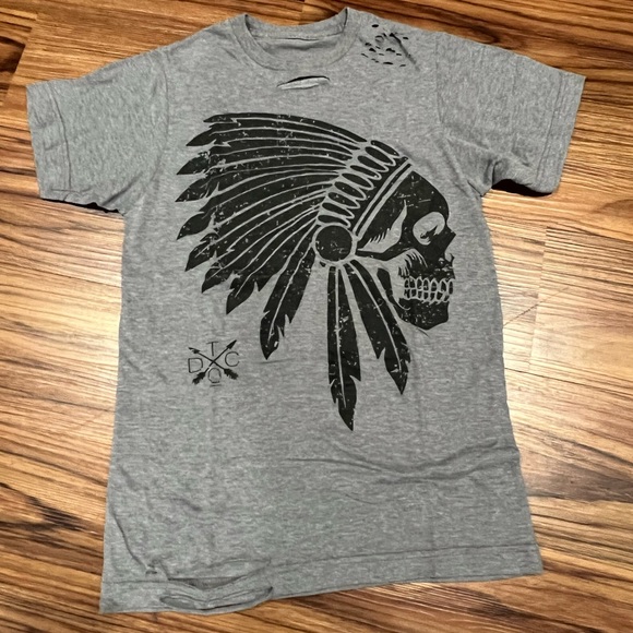 Grey Cutout Tee, Size XS, The Drive Clothing - Picture 4 of 4